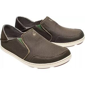 OLUKAI Nohea Mesh Slip On Lightweight Comfort Sneakers In Mustang/Lime Peel Sz 8